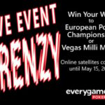 라이브카지노. EPC Veldon 또는 Vegas Milli Maker에 참가하기 위해 플레이어를 위한 라이브 이벤트 Franzy 위성을 제공하는 Everygame Poker